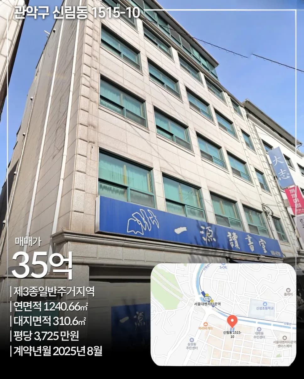 신림동 1515-10 거래 빌딩