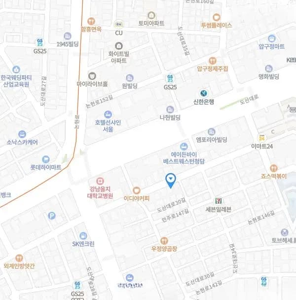 강남 논현동 위례신사선 입지 다이어그램
