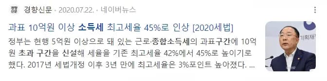 개인 종합소득세 과세표준이 확장돼 온 흐름