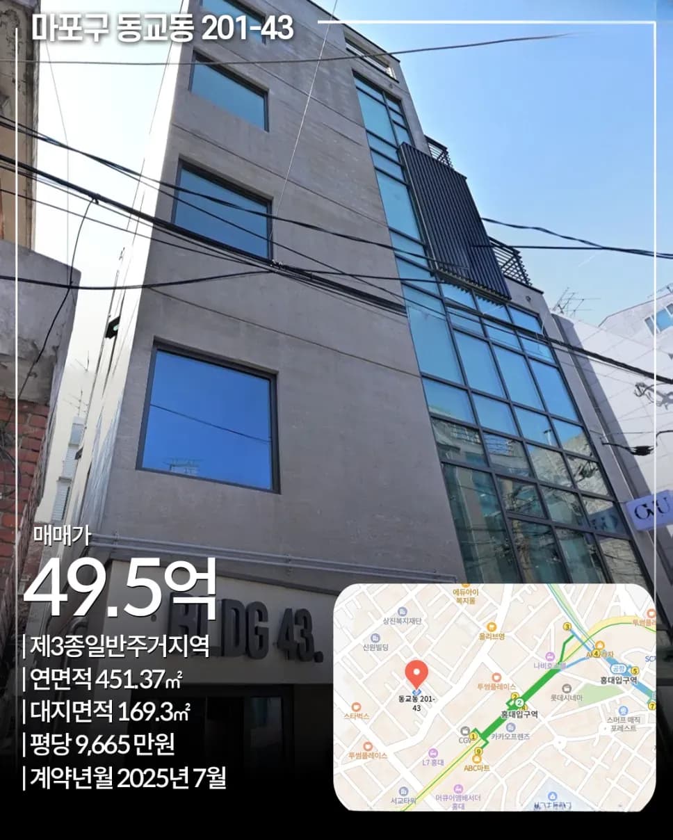 마포 동교동 신축 빌딩