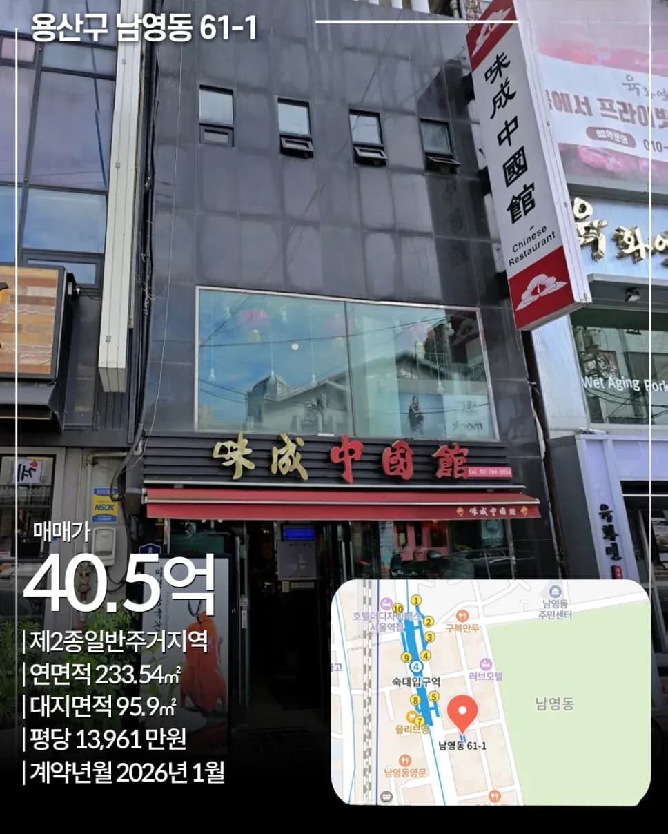용산구 남영동 61-1 숙대입구역 꼬마빌딩